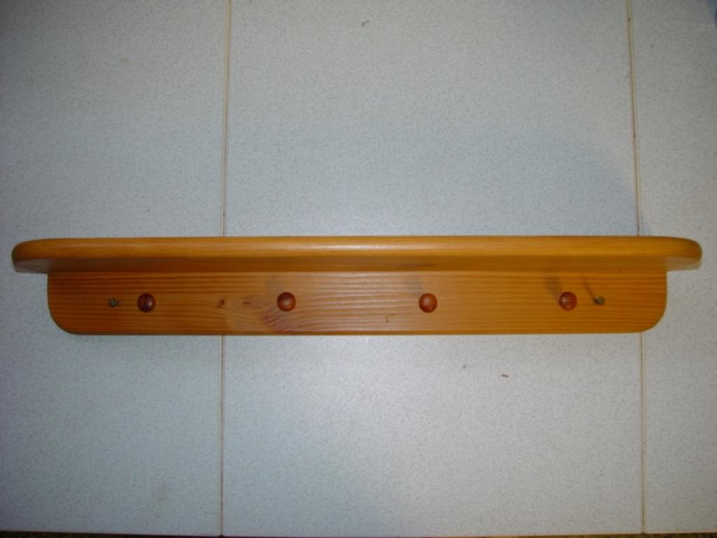 Kapstok - klerenhanger hout, Enlèvement ou Envoi, Moins de 100 cm, Portemanteau mural, Utilisé
