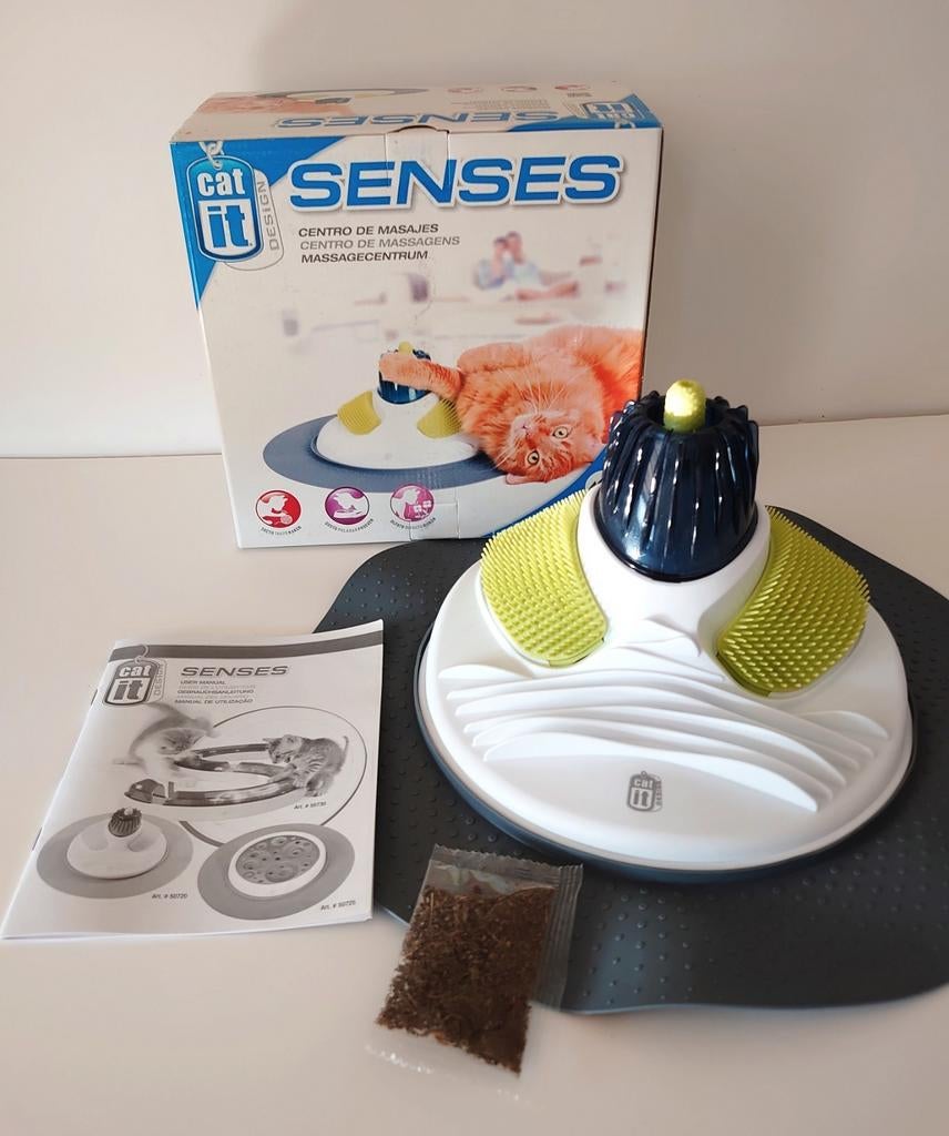 Kat kitten massagecentrum Catit senses + catnip handleiding, Ophalen of Verzenden, Zo goed als nieuw