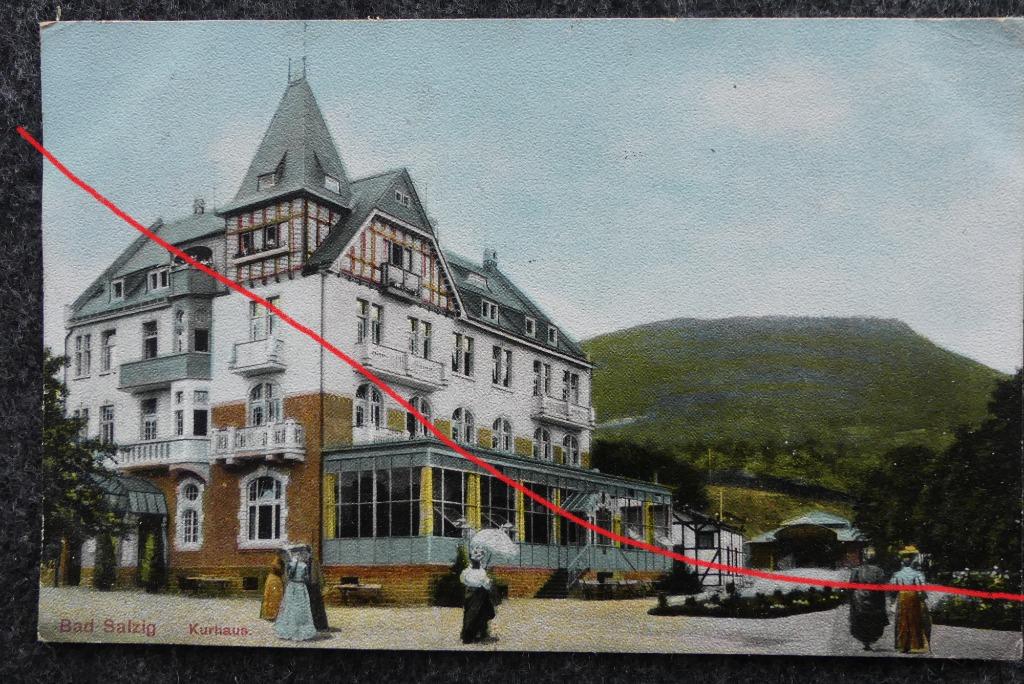 Postkaart 24/7/1912 Bad Salzig, Kurhaus, Duitsland, Ophalen of Verzenden, Voor 1920, Gelopen, Duitsland