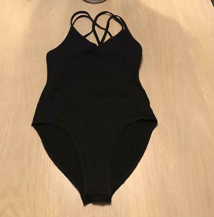 Zwart balletpak gekruiste banden - Sansha - maat 5, Ophalen of Verzenden, Gebruikt