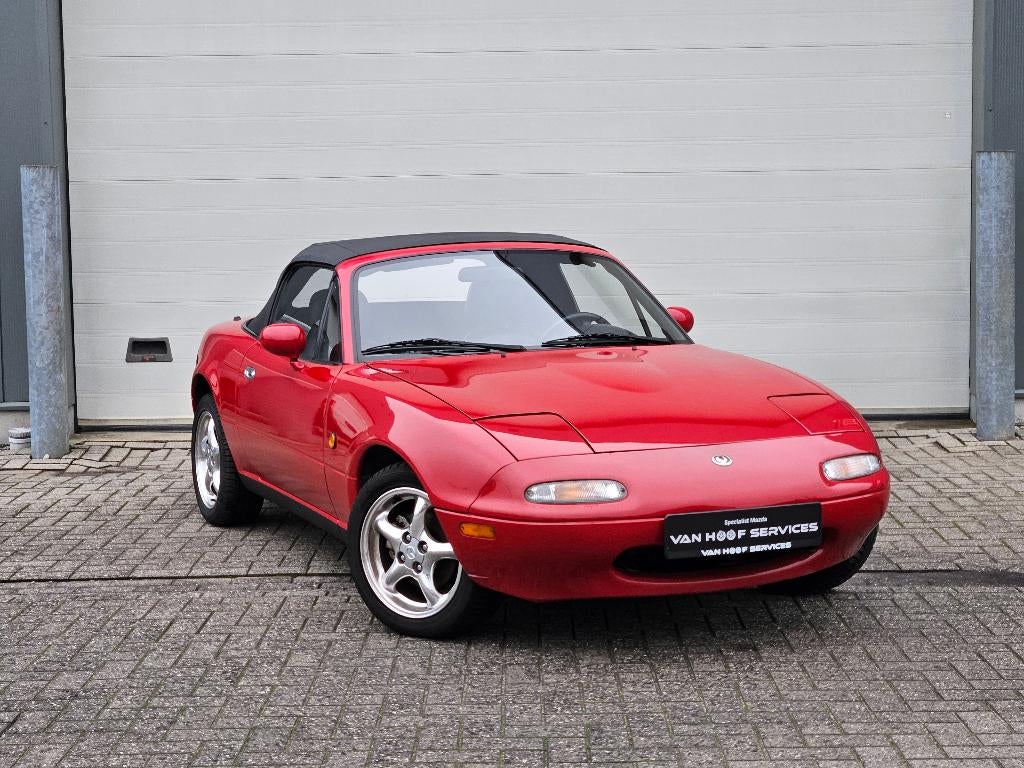 Mazda MX-5 NA Oldtimer, nieuwe softtop, garantie, leder, Auto's, Mazda, Bedrijf, Te koop, MX-5, ABS, Airbags, Elektrische buitenspiegels
