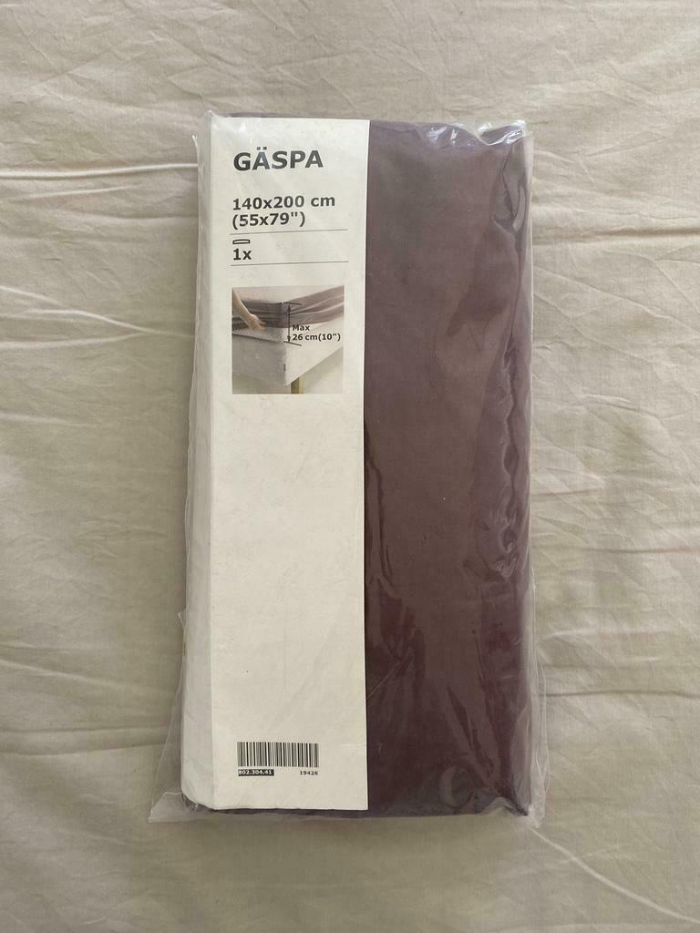 Gäspa Ikea hoeslaken 140x200 NIEUW, Hoeslaken of Sloop, Paars, Ophalen of Verzenden, Nieuw