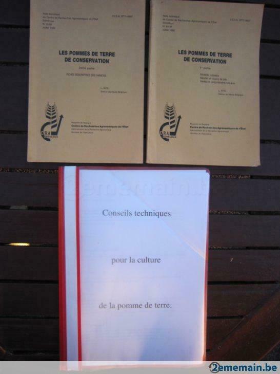 Les pommes de terre de conservation - CRA Gembloux 1986, Livres, Utilisé