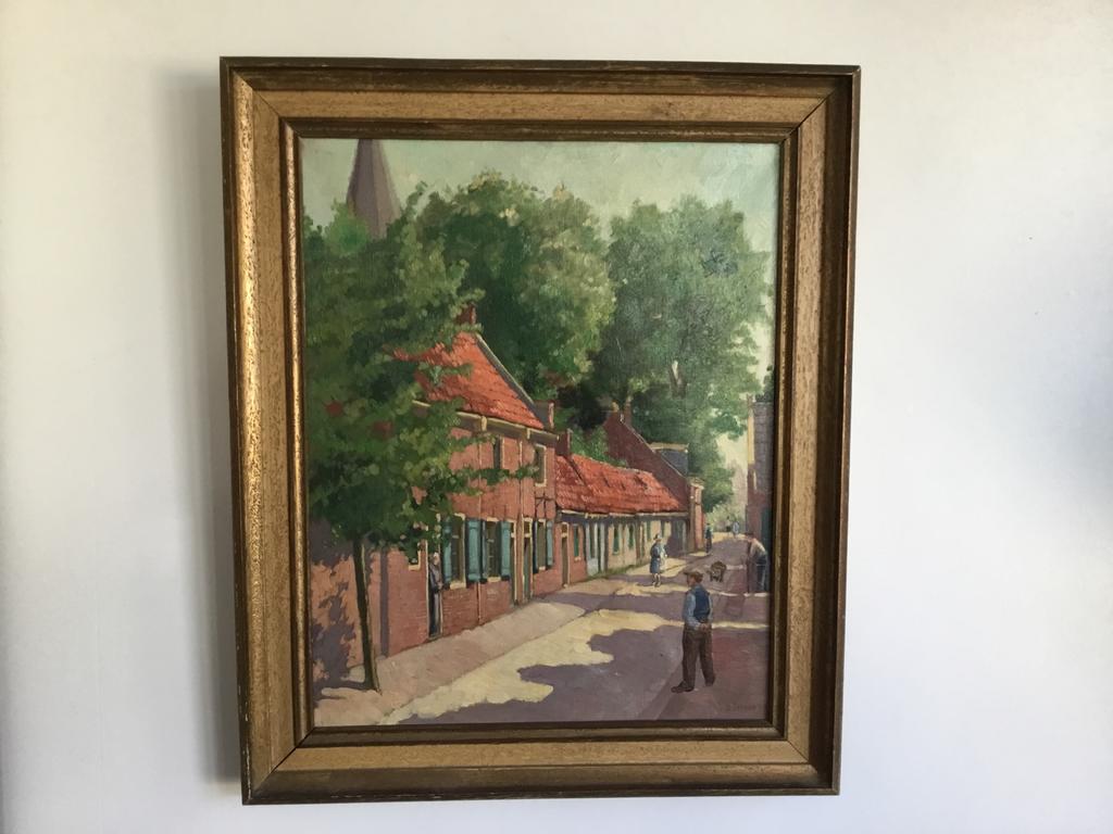 Mooi olieverfschilderij- D. Straus 1943, Enlèvement ou Envoi