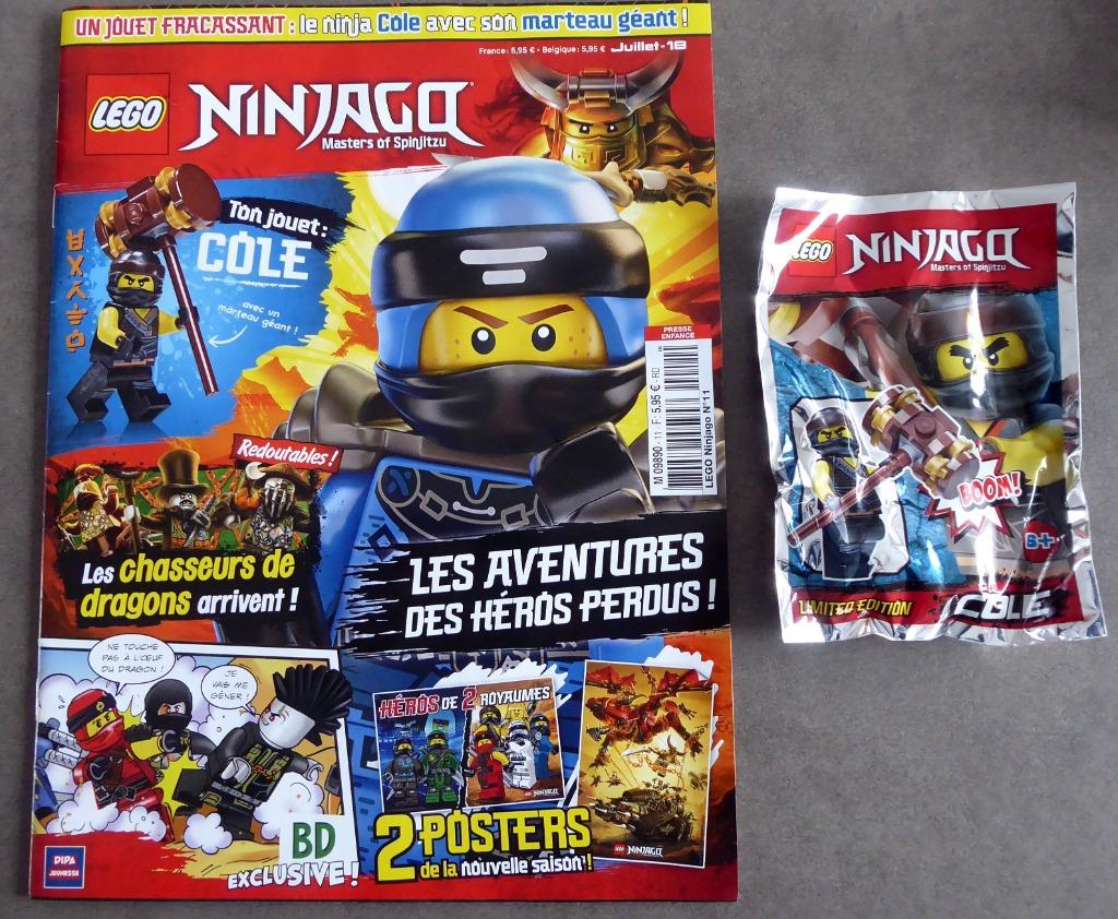 Album LEGO+minifigure Cole avec marteau géant 2018- Lim.Ed., Enlèvement ou Envoi, Neuf, Lego