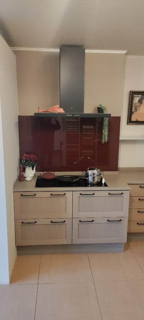 Toonzaal keuken te koop -- 385 cm lang - 245 cm diepte --, Composite, Autres couleurs, Comme neuf, Enlèvement