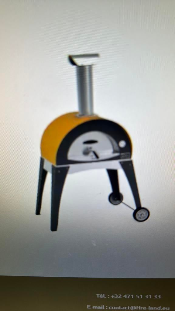 Inox pizza oven met spatelset, Ophalen, Zo goed als nieuw