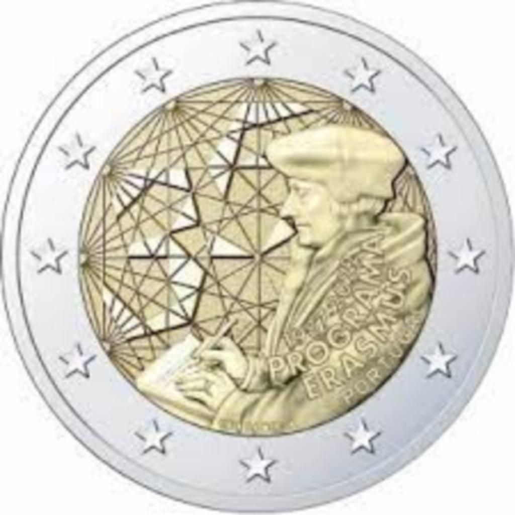 2 euro Portugal 2022 'Erasmus', Postzegels en Munten, Ophalen of Verzenden, Portugal, 2 euro, Losse munt