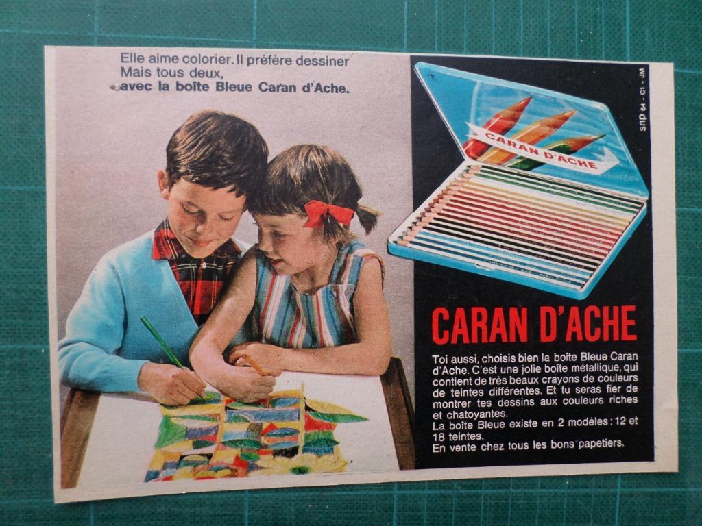 Caran d'Ache - publicité papier - 1967, Enlèvement ou Envoi, Utilisé, Autres types