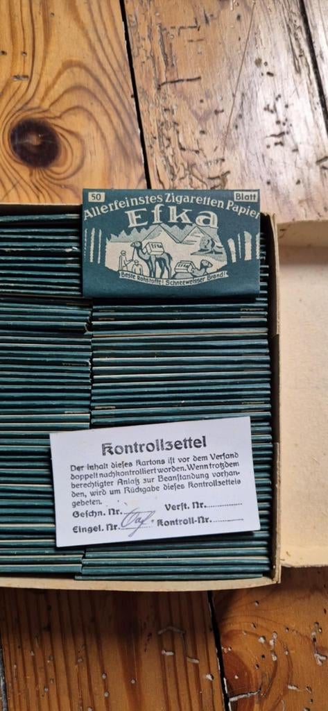 papier cigarettes Efka, Allemagne 2WW, Enlèvement ou Envoi
