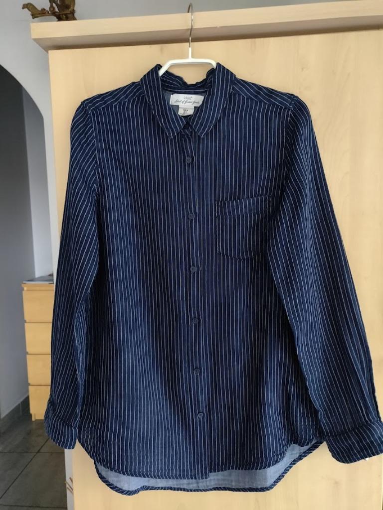 Hemd H&M.  maat 34 of maat 164 of XS., Ophalen of Verzenden, Zo goed als nieuw, Blauw, Halswijdte 38 (S) of kleiner