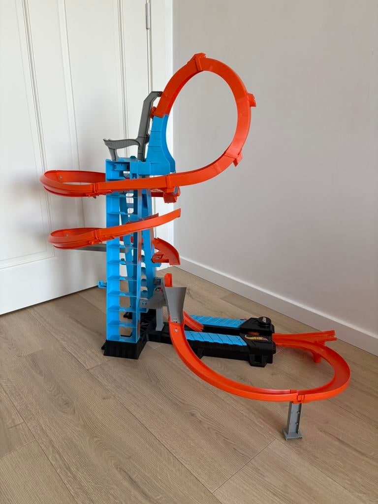 Hot wheels racebaan, Ophalen, Zo goed als nieuw, Racebaan, Hot Wheels
