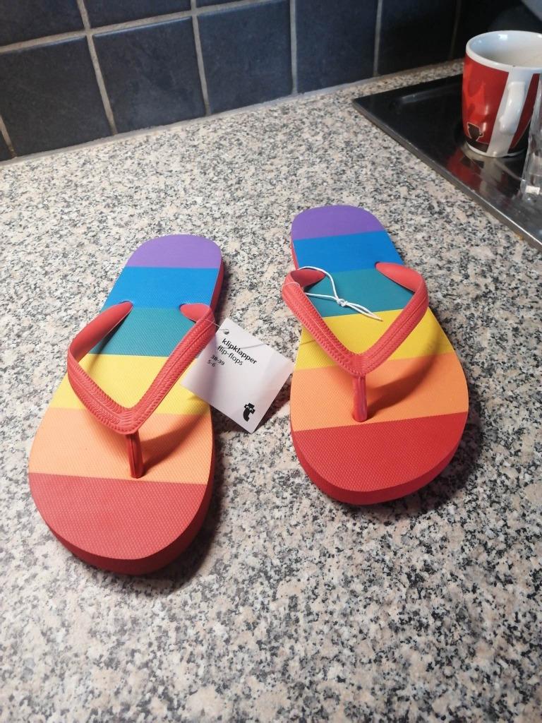 KLIPKLAPPER FLIP-FLOPS MAAR 38/39 NIEUW, Slippers, FLIP-FLOPS, Nieuw, Ophalen of Verzenden