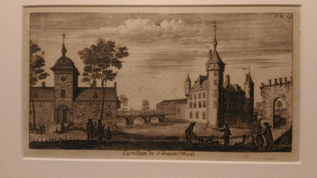 gravure kasteel s gravenwezel 1678 Leroy, Ophalen