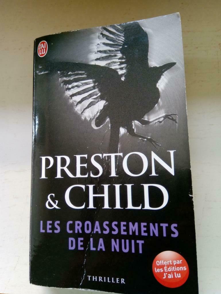 Livre "Les croassements de la nuit" de Preston et Child, Boeken, Ophalen of Verzenden, Zo goed als nieuw