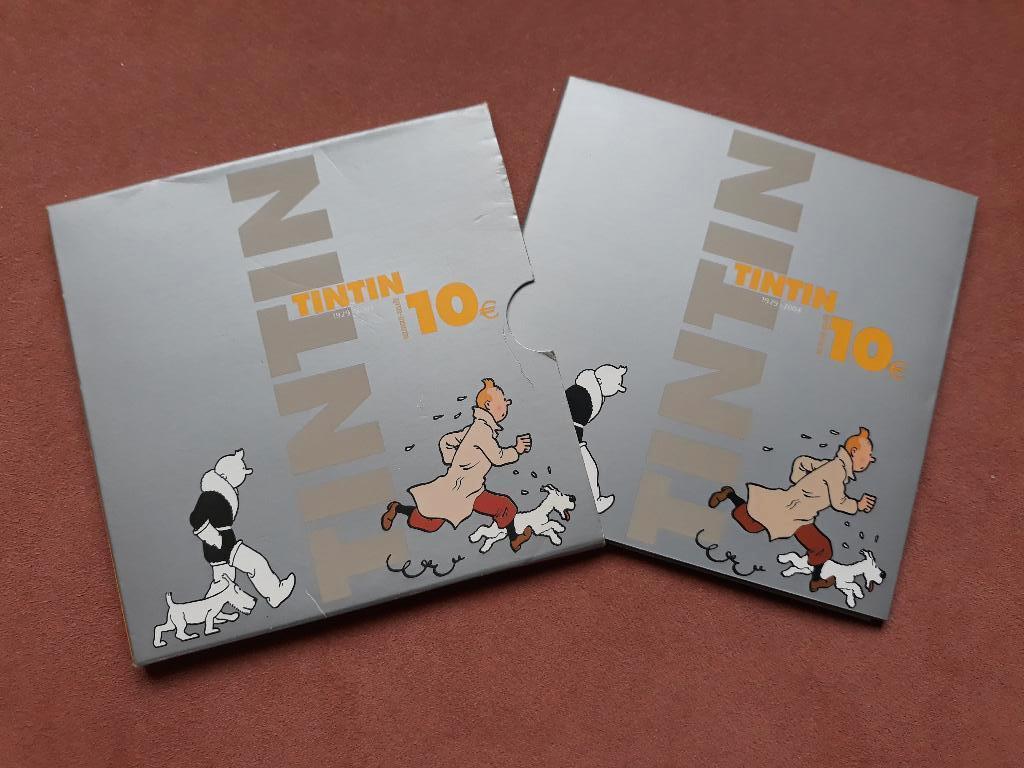 Belgique 10 euro 2004 75 ans Tintin - BE/proof - Hergé, Timbres & Monnaies, Enlèvement ou Envoi, Argent, Argent