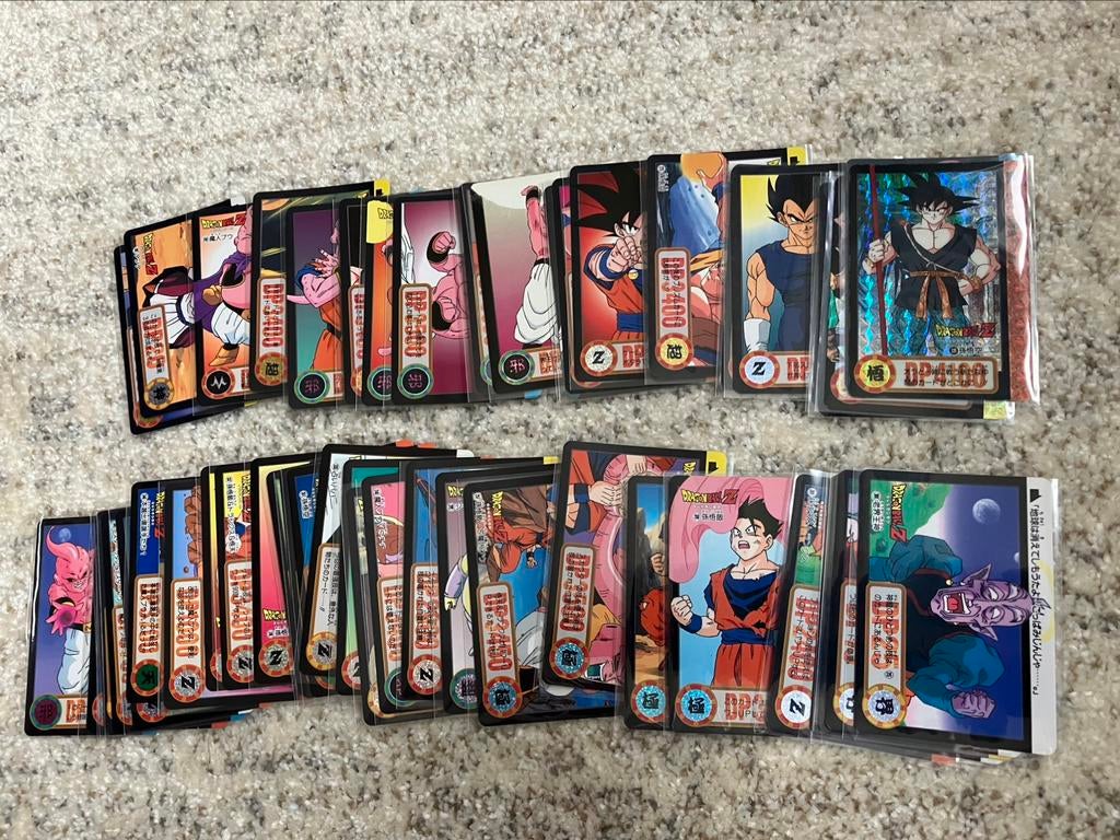 50 Dragon Ball Carddass a collectionner ‘93-‘95 Bandai Japan, Enlèvement ou Envoi, Comme neuf