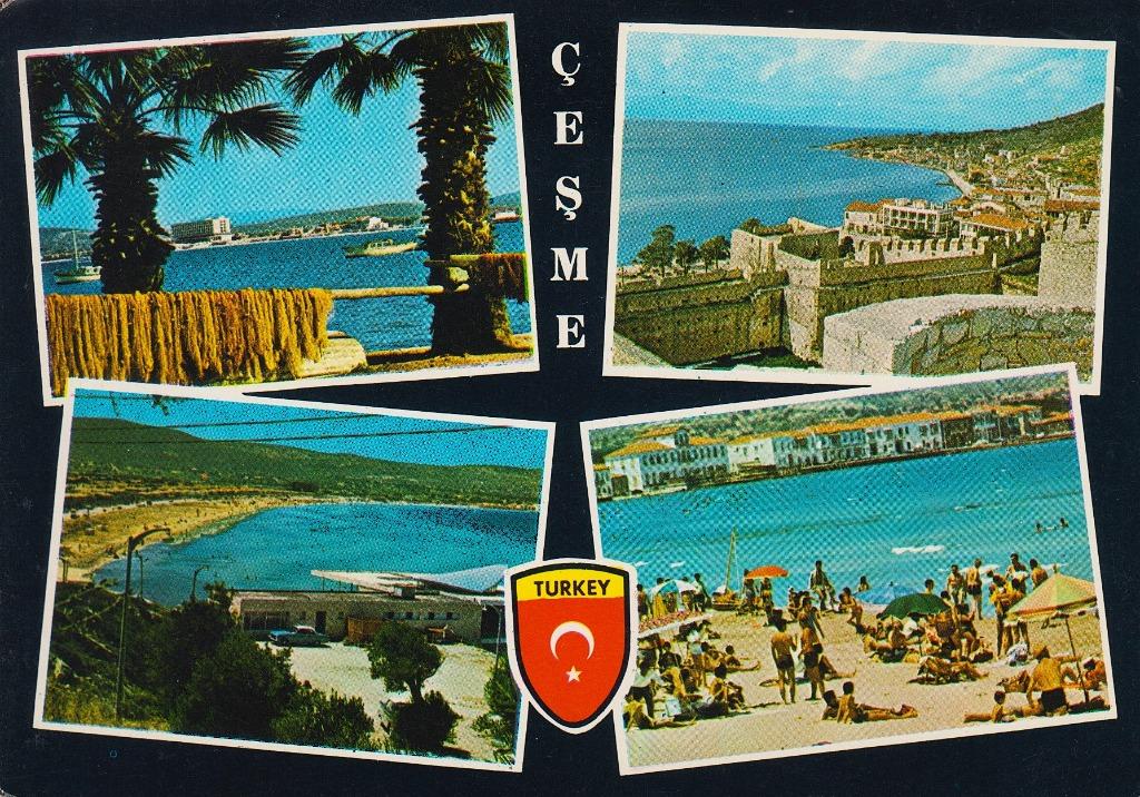 1972 - TURKIJE - Çeşme: 4 Differentes Vues + ÇEŞME, Verzenden, 1960 tot 1980, Gelopen, Overig Europa