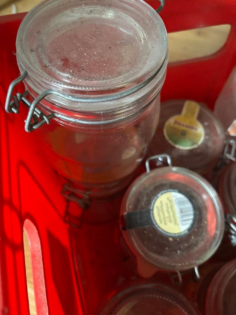 14 steriliseer bokalen, Ophalen, Zo goed als nieuw, Glas, Pot, Bus of Blik