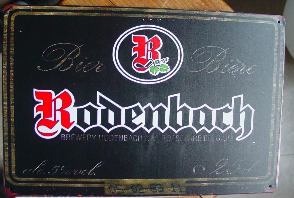 RODENBACH REKLAME -METAAL-, Ophalen of Verzenden