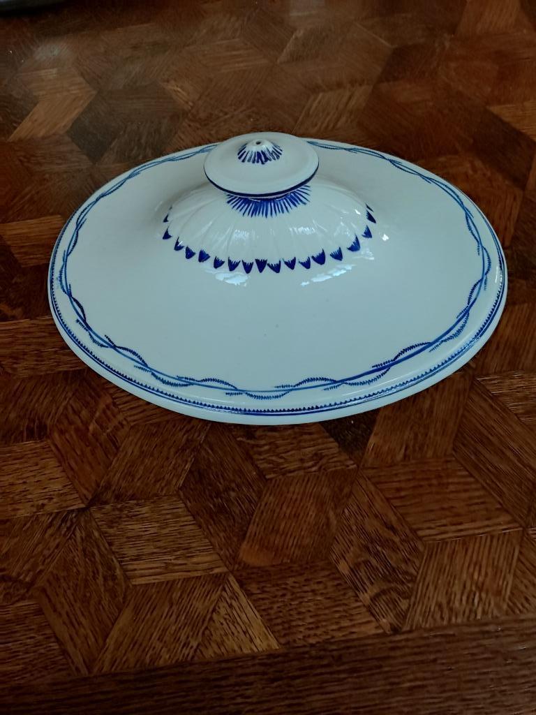 1 couvercle de soupière empire en porcelaine de Tournai, Enlèvement ou Envoi