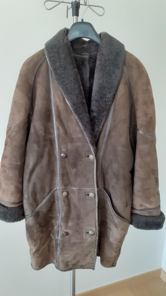 VESTE D'HIVER MARRON POUR FEMME EN MOUTON RETOURNE, Taille 38/40 (M), Bouckaert, Enlèvement ou Envoi, Comme neuf