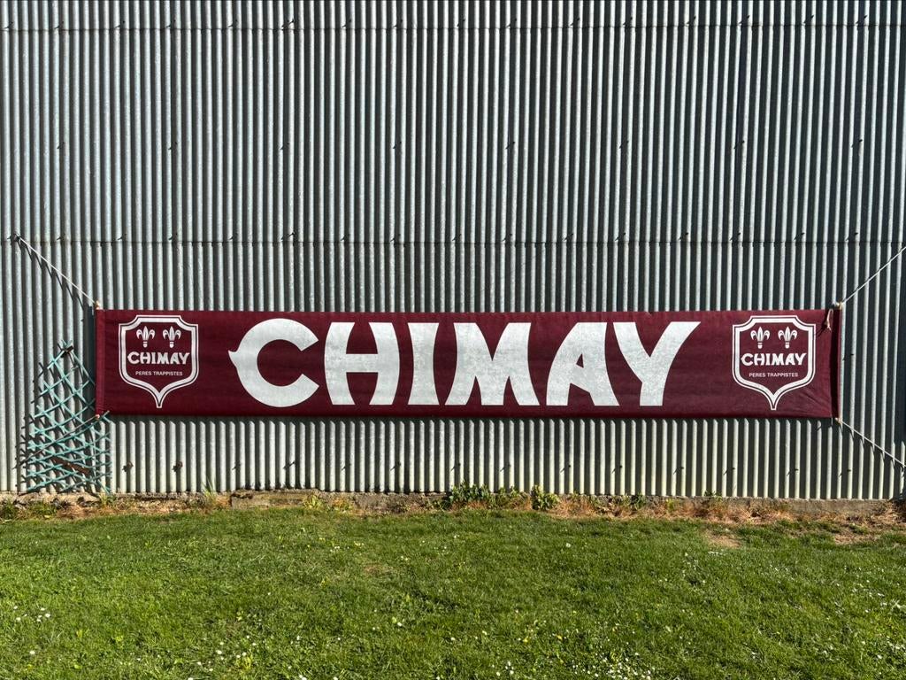 Banderole CHIMAY 5m50 sur 80cm, Collections, Enlèvement ou Envoi, Comme neuf, Panneau publicitaire