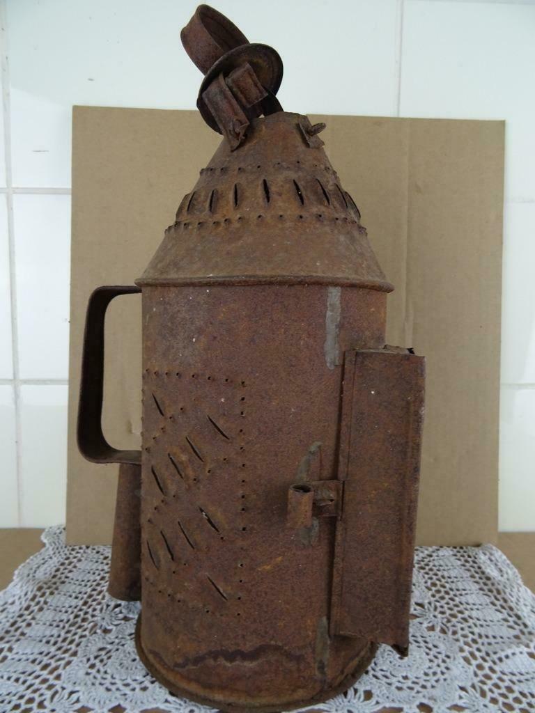 Antieke lamp lantaarn voor kaars kandelaar antieke kaarslamp, Antiek en Kunst, Ophalen of Verzenden, Overige materialen