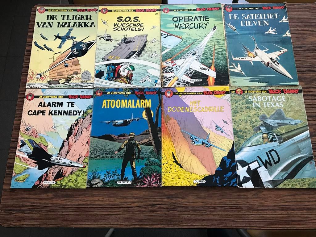 6 Strips Buck Danny, Meerdere stripboeken, Ophalen of Verzenden, Gelezen