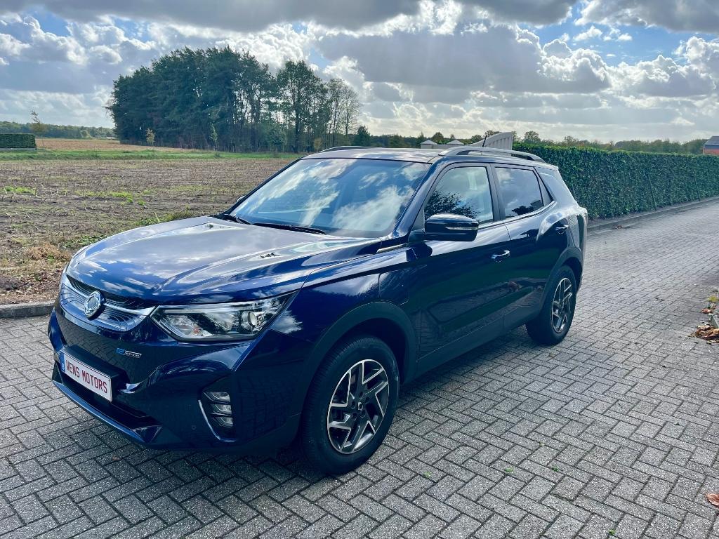 Ssangyon Korando e-Motion Platinum 62 kWh!!, Auto's, Korando, Blauw, Leder en Stof, 5 zetels
