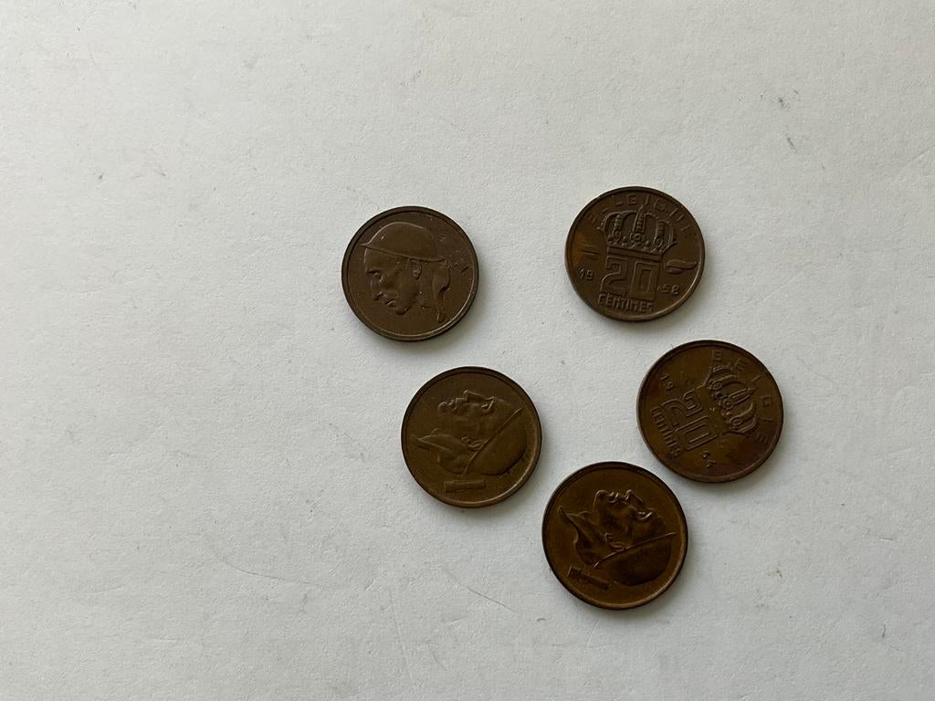 Belgisch muntstuk 0,20 centiem, Enlèvement ou Envoi, Monnaie