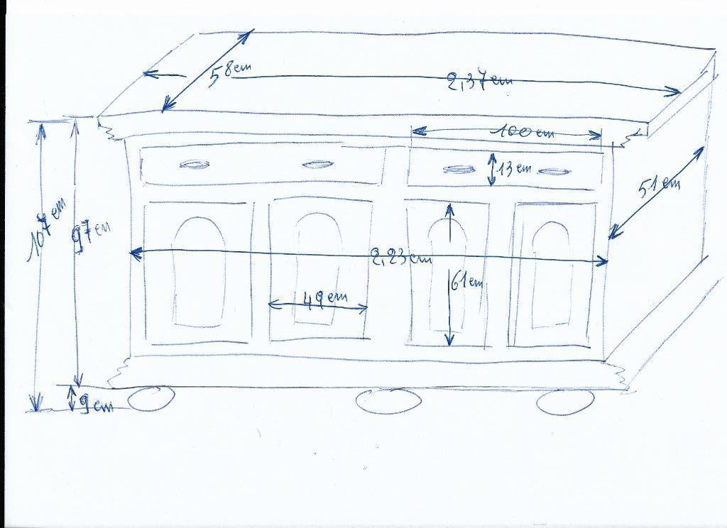 - salontafel - dressoir  -, Ophalen, Gebruikt
