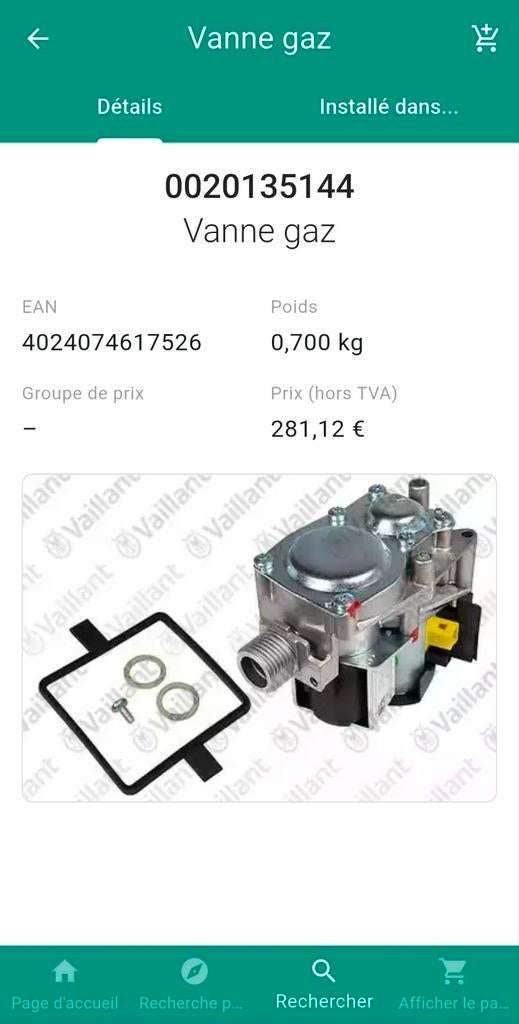 Vaillant-gasmechanisme, Vaillant-gasblok 100% nieuw, Verzamelen, Overige Verzamelen, Nieuw, Ophalen of Verzenden