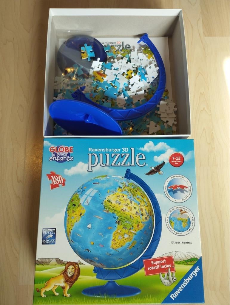 Ravensburger Puzzle 3D Globe, Enlèvement, Utilisé, Puzzle