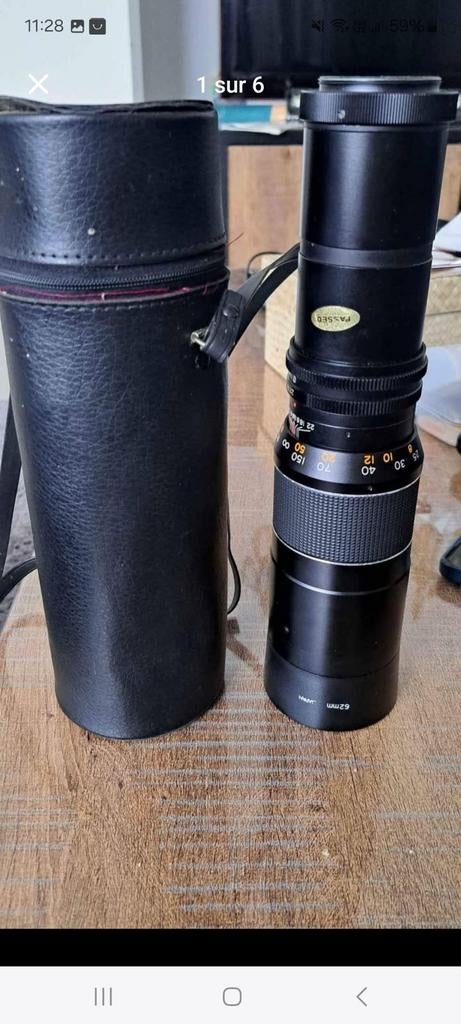 Objectif vintage Prinz Galaxy 300 mm f/5,6 Prime avec étui d, Enlèvement ou Envoi, Comme neuf