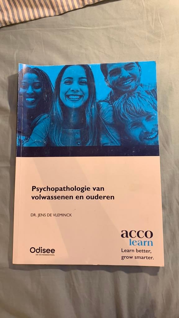Psychopathologie van volwassenen en ouderen, Ophalen, Jens De Vleminck