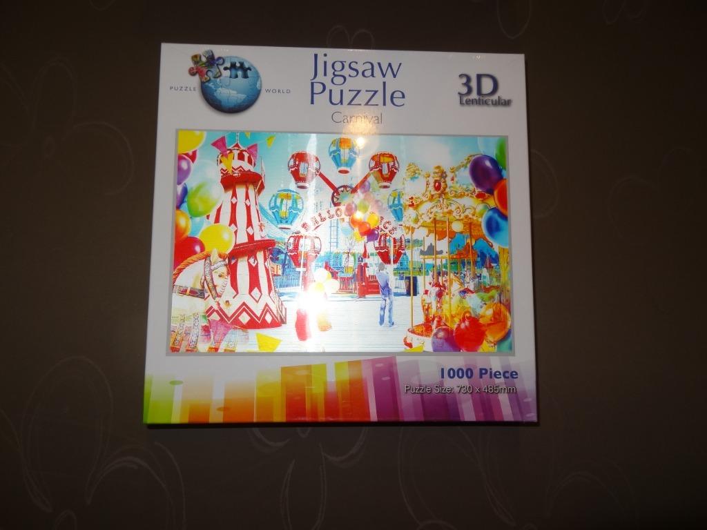 3D Puzzel "Kermis" (1000 stuks) (nieuw in de verpakking !), Hobby en Vrije tijd, Denksport en Puzzels, Nieuw, Legpuzzel, 500 t/m 1500 stukjes