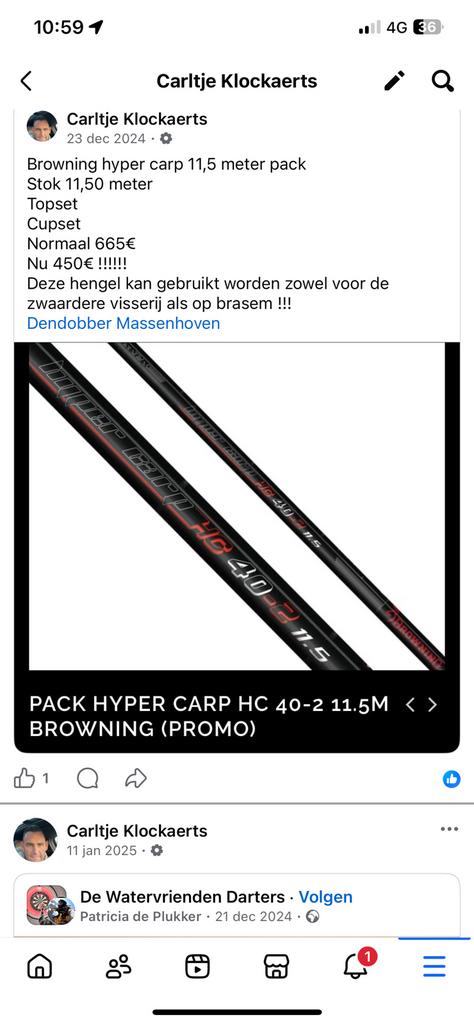 Nrowning hc 40 ( 2 stuks ), Watersport en Boten, Ophalen, Nieuw