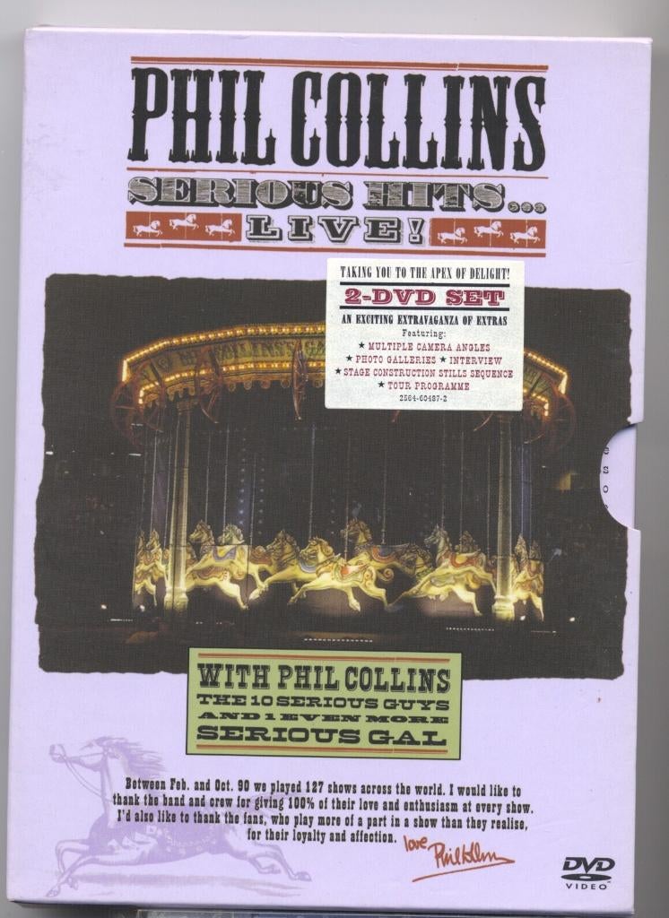 phil collins dvd serious hits, Ophalen of Verzenden, Zo goed als nieuw, Poprock