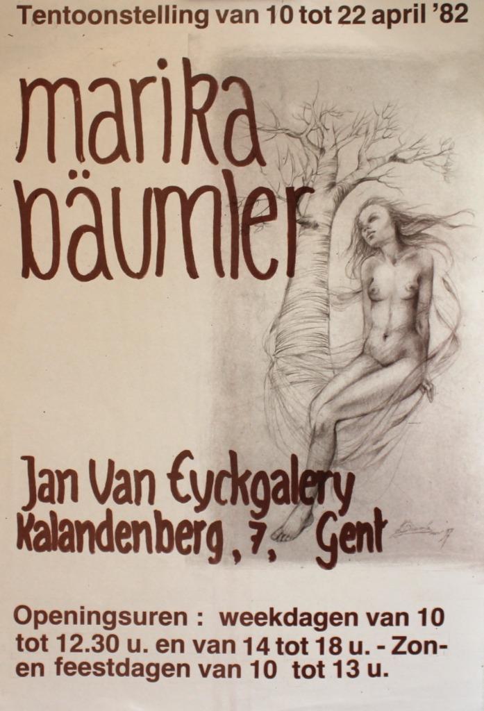 Marika Bäumler affiche 1982, Verzamelen, Posters, Ophalen of Verzenden