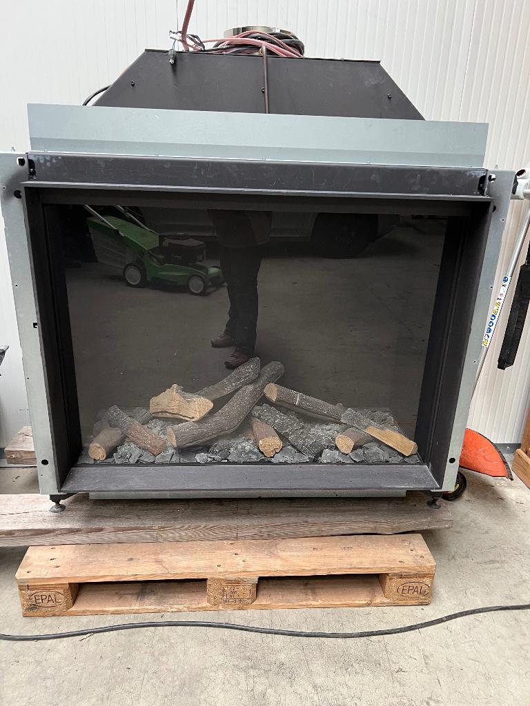 inbouw gashaard Kalfire Prestige GP 105/79 front, Huis en Inrichting, Ophalen, Gebruikt, Inbouwhaard, Gashaard