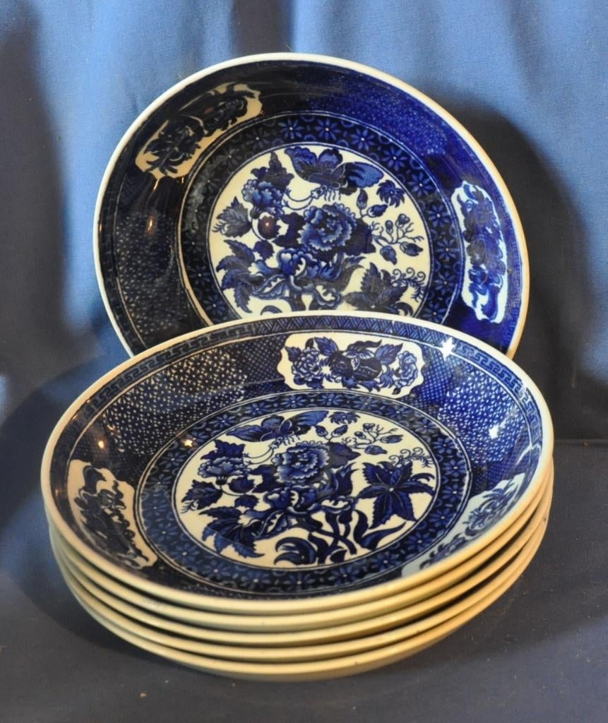 6 assiettes dessert creuse  tecla royal sphinx maastricht, Ophalen of Verzenden