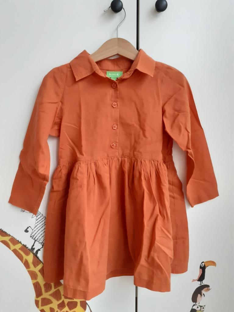 Oranje kleedje Lily Balou maat 104 (nieuw zonder label), Kinderen en Baby's, Meisje, Ophalen of Verzenden, Zo goed als nieuw, Jurk of Rok