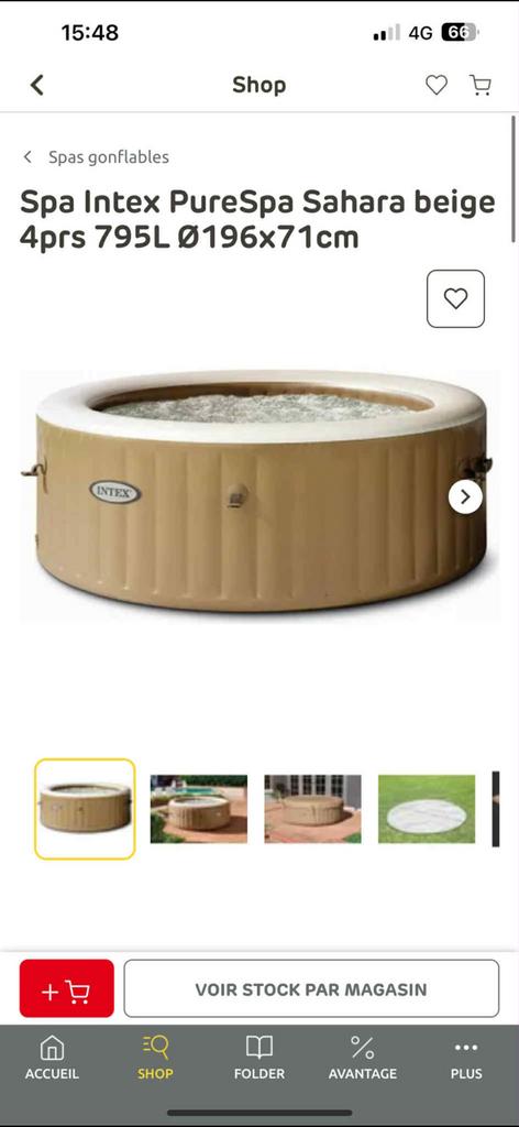 Jacuzzi Intex, Jardin & Terrasse, Bains à remous et Spas, Enlèvement, Comme neuf, Pompe