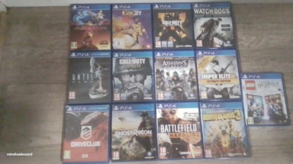 Diverse PlayStation 4 games., Comme neuf, Autres genres, À partir de 3 ans, 3 joueurs ou plus