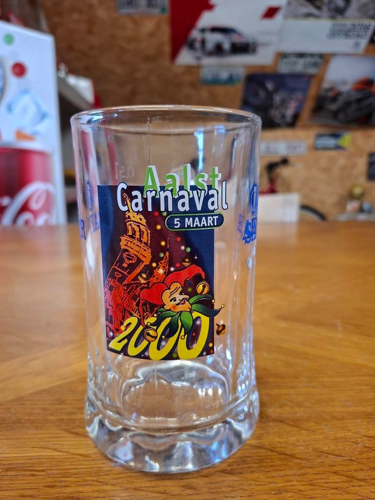 Chope à bière Alost Carnival, Enlèvement ou Envoi, Comme neuf, Verre à bière