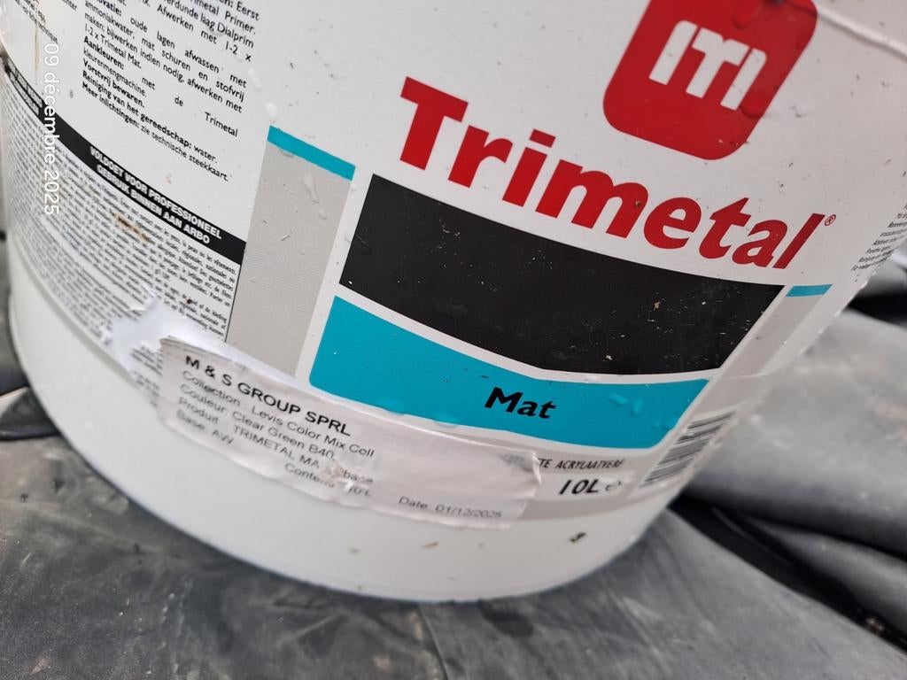 Nieuwe Trimetal interieurverf, Doe-het-zelf en Bouw, Ophalen, Zo goed als nieuw, Verf