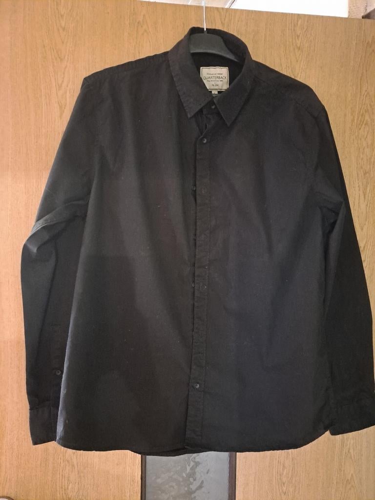 Chemise manches longues pour hommes Taille L, Enlèvement ou Envoi, Comme neuf, Noir, Quarterback