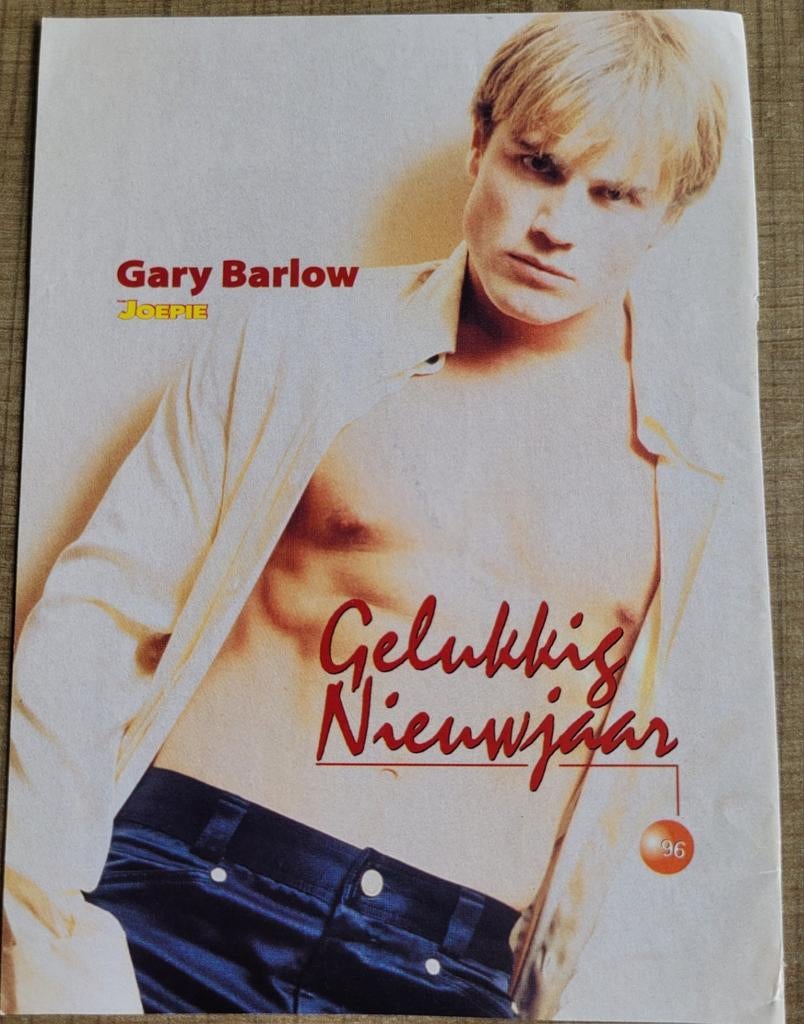 Take That - Gary Barlow - fotoprent (Joepie 1996), Enlèvement ou Envoi, Utilisé, Photo ou Carte