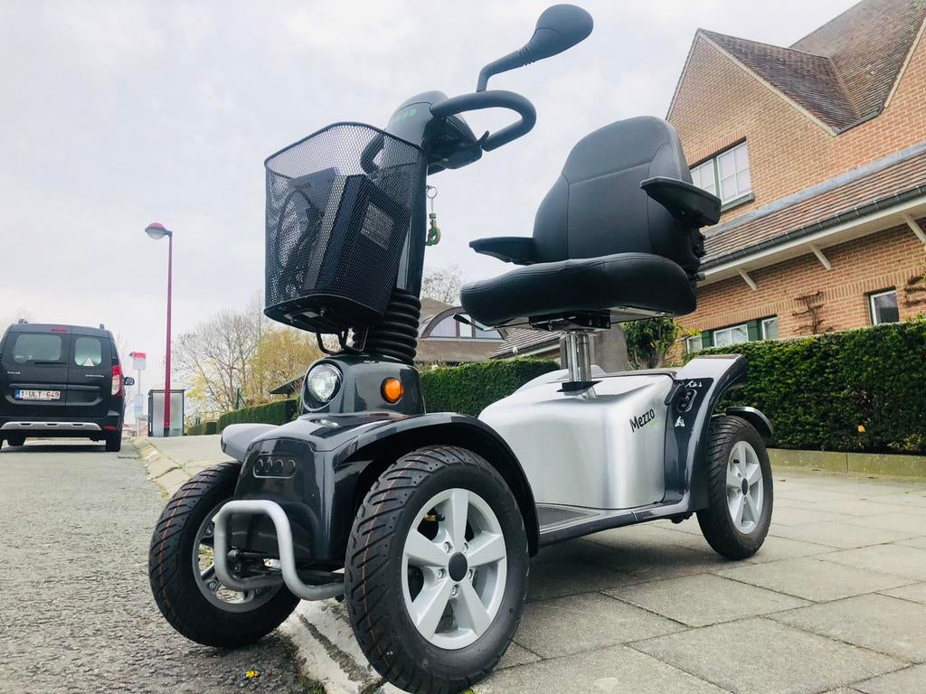 Scooter électrique Voiturette L&M Mezo Excellent Scootmobiel, Enlèvement ou Envoi, Pliant, Comme neuf, Fauteuil roulant électrique